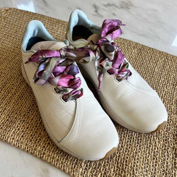 Saysh Shoes - Saysh White Leather Sneakers Comfort Athletic Shoes Size 8